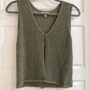 Olive Green Knit vest